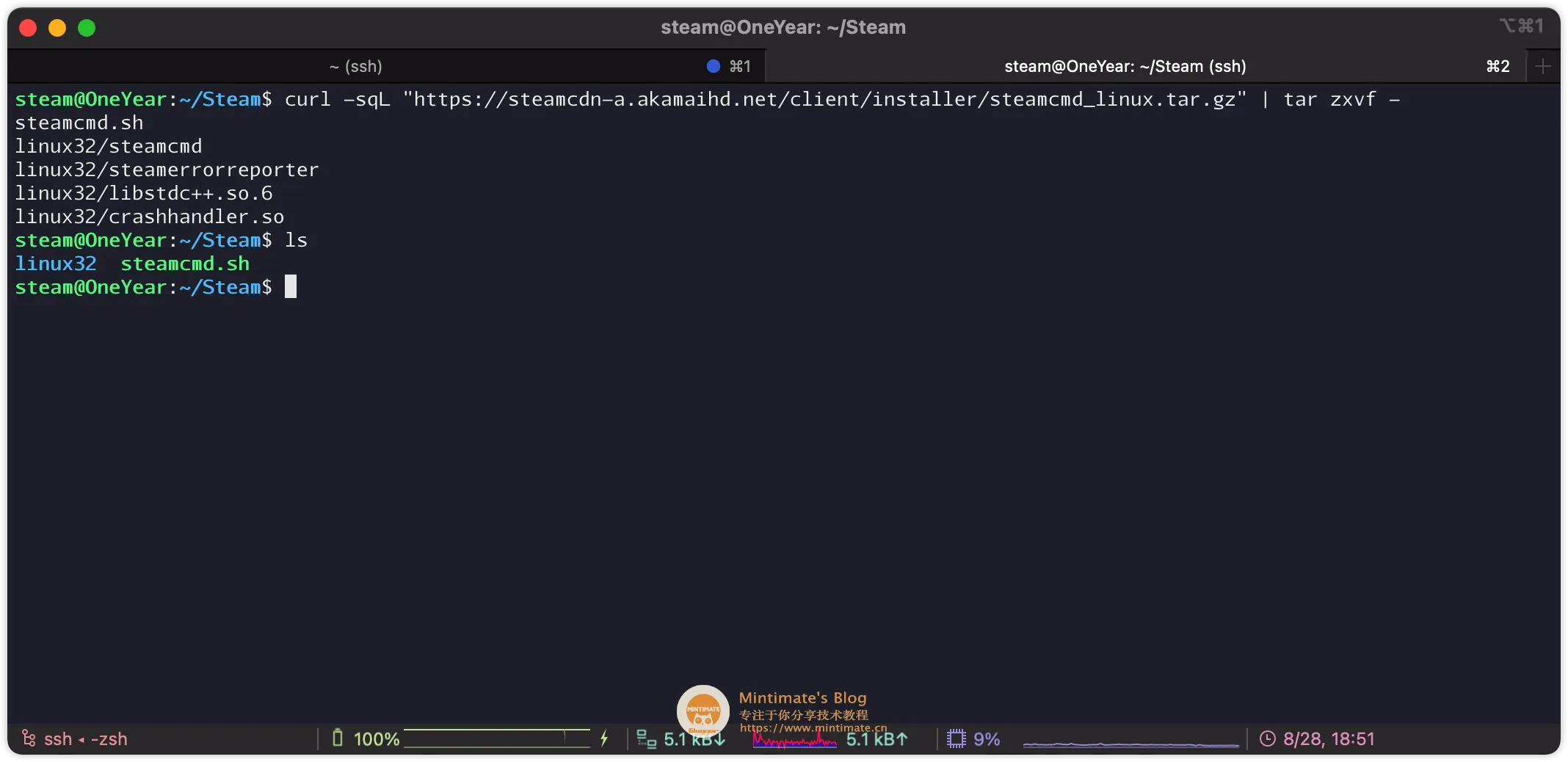 下载SteamCMD原始文件