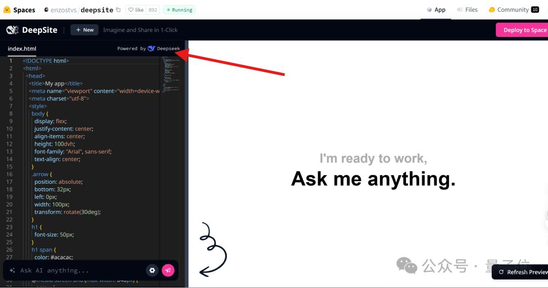 免费的「网页版Cursor」，新版DeepSeek-V3加持，秒秒钟编出一个游戏/APP