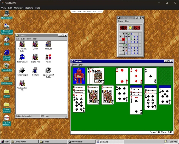 2025年体验Windows 95 无需重装超简单