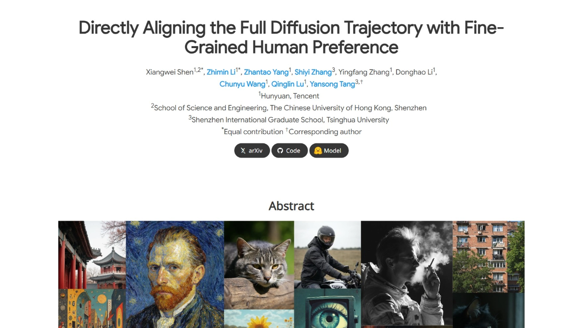 SRPO - 腾讯混元推出的文本到图像生成模型